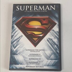 Superman 5 Film Collection DVD 5 Disc Set DC Comics Christopher Reeve